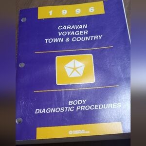 1996 Chrysler Body Diagnostic Procedures Manual Caravan Voyager Town & Country